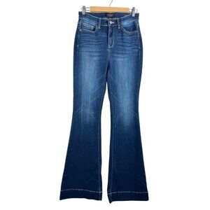 Judy‎ blue flare jeans 90s classic stretch blue retro sz 27